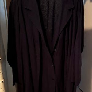 Ulla Popken Linen PLUS SIZE Black Jacket